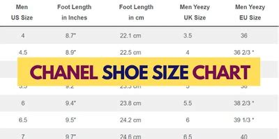 chanel shoes size chart|chanel size 44 to us.